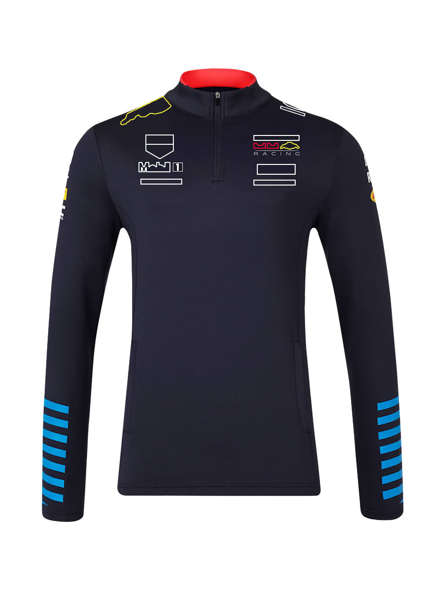 2024 F1 Drużyna z kapturem Formuła 1 Racing Męski kierowca z kapturem Fani Half-Zip Midlayer Spring Spring Bluza z kapturem Bluza Plus Size Custom