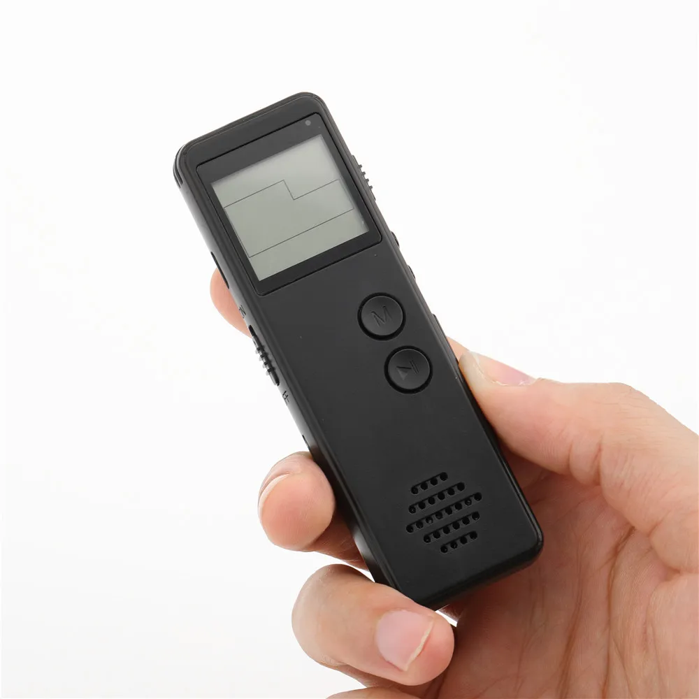 Joueurs Kebidumei Enregistreur vocal USB Professionnel 10 heures Dictaphone Enregistreur audio numérique avec lecteur MP3 WAV