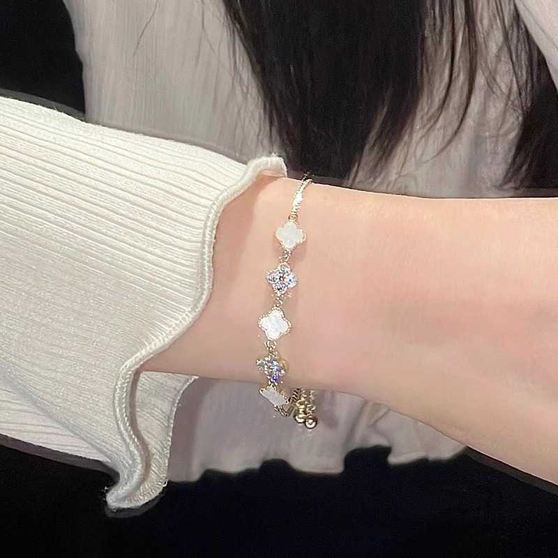 Designer Schmuck Luxus Armband Gliederkette Vanca Glücksklee Armband Luxus verstellbares ziehbares Armband Mädchen Freundin Kunsthandwerk