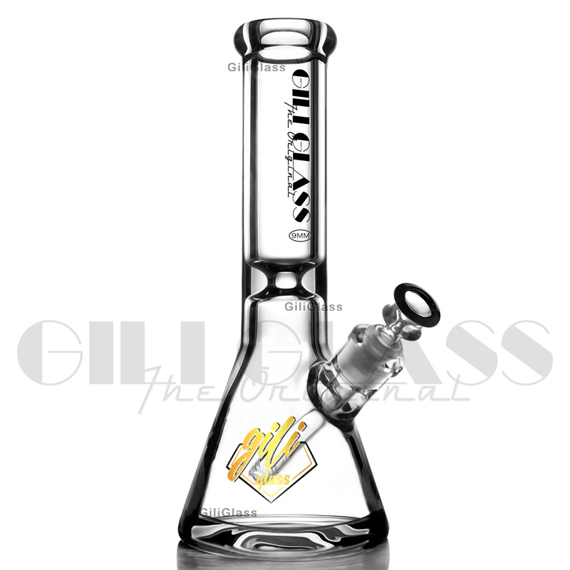 12 inch beker bong 9 mm dikte Kleurrijke waterpijpen grappige rookaccessoires wax bedwelmende waterpijpen quartz banger dab rig waterleiding olieplatforms glazen pijp