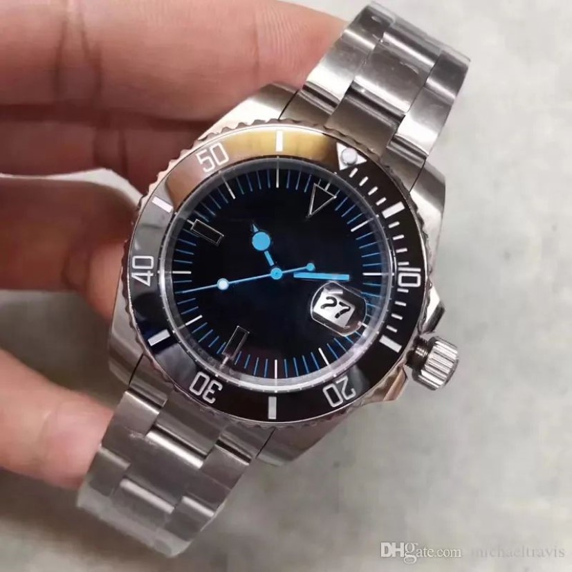 Novo relógio masculino Solesão de cerâmica Sapphire Glass ASIÁTICA AUTOMÁTICA 2813 ATENAS ATENAGEM ATEME