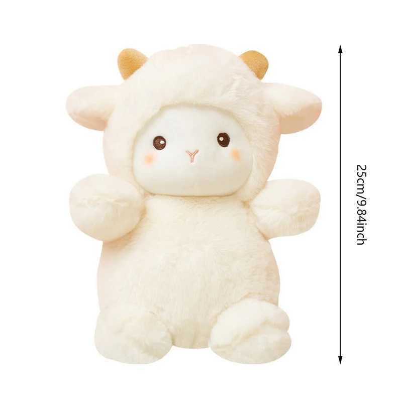 Plyschdockor 1 st 23 cm supersöt får plysch dockor kawaii kanin päls alpaca leksaker fylld mjuk djur kudde födelsedag bröllop parti kast toysl2403