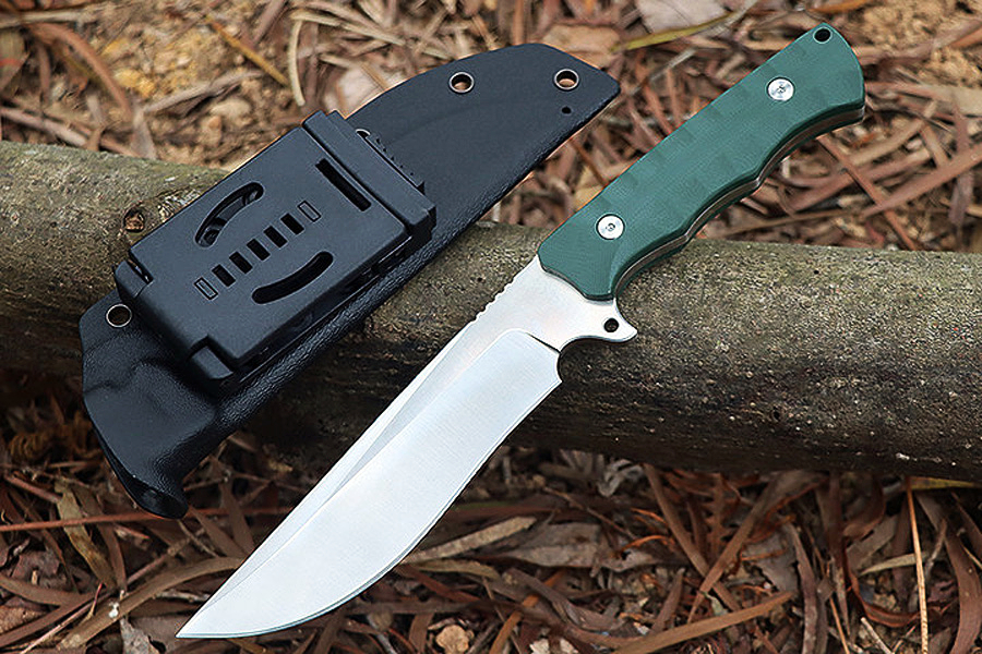 Speciale aanbieding A2288 Recht mes D2 Satijn Drop Point-mes Volledige tang G10-handvat Outdoor Kamperen Wandelen Jacht Survival Tactische messen met Kydex