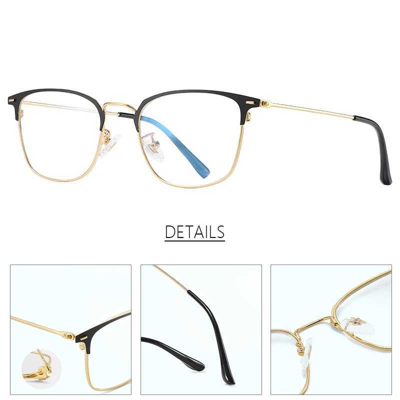 Eyeglass Frame Blue Light Blocking Glasses Square Unisex Design Eyeglasses Frame Anti Eyestrain Computer Game Glasses Eyewear