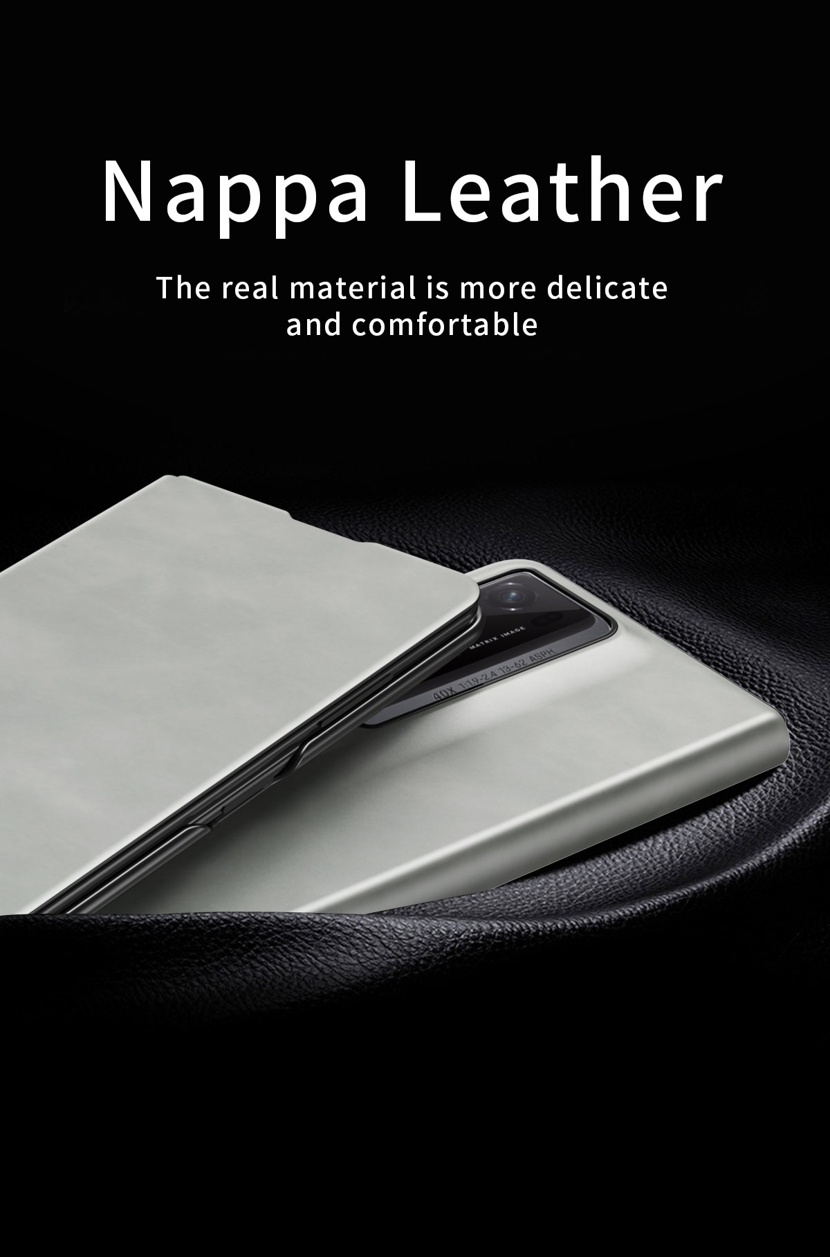 Mat leer voor Honor Magic V2 RSR Porsche Design Case Book Stand Flip Wallet Protection Cover