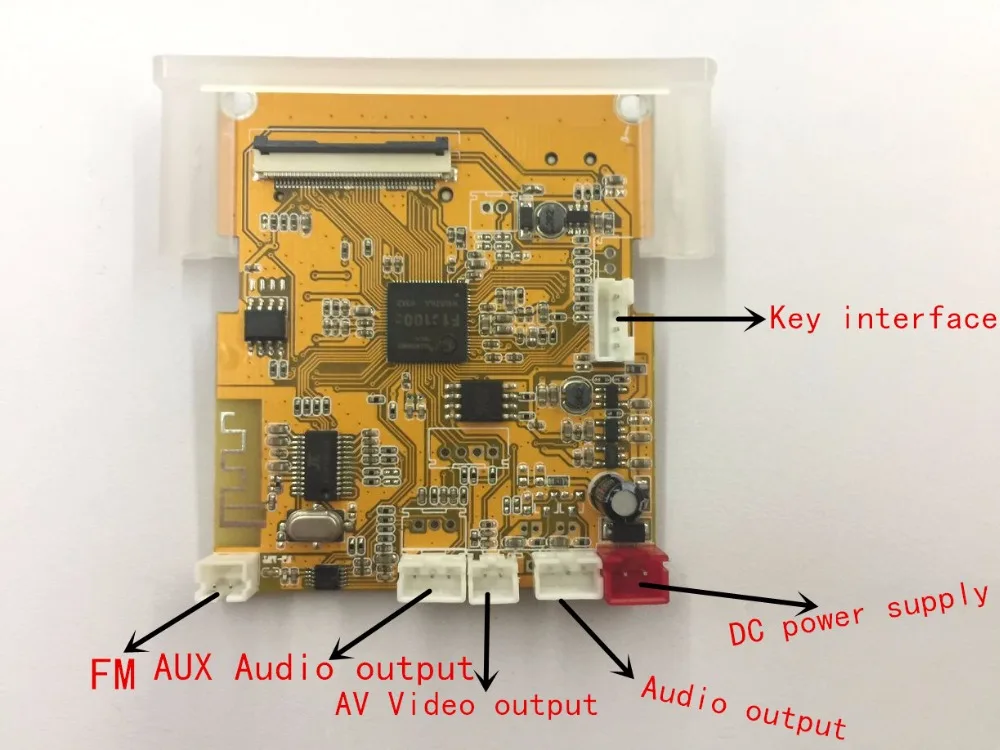 Speler Draadloze Bluetooth Audio Video Decoder LCD Scherm DTS Lossless Bluetooth Module mp4/mp5 HD Video APE/WAV/MP3 Decodering Board