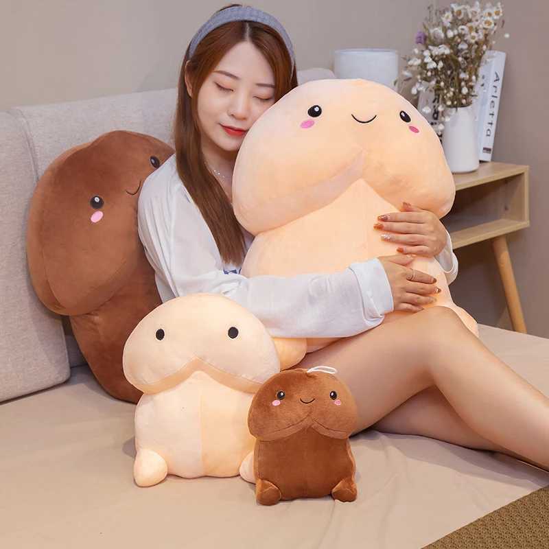 Pluche poppen 20CM Schattig Penis Knuffel Kussen Sexy Zacht Speelgoed Gevuld Grappig Kussen Simulatie Mooi Kerstcadeau voor Vriendin LoverL2403