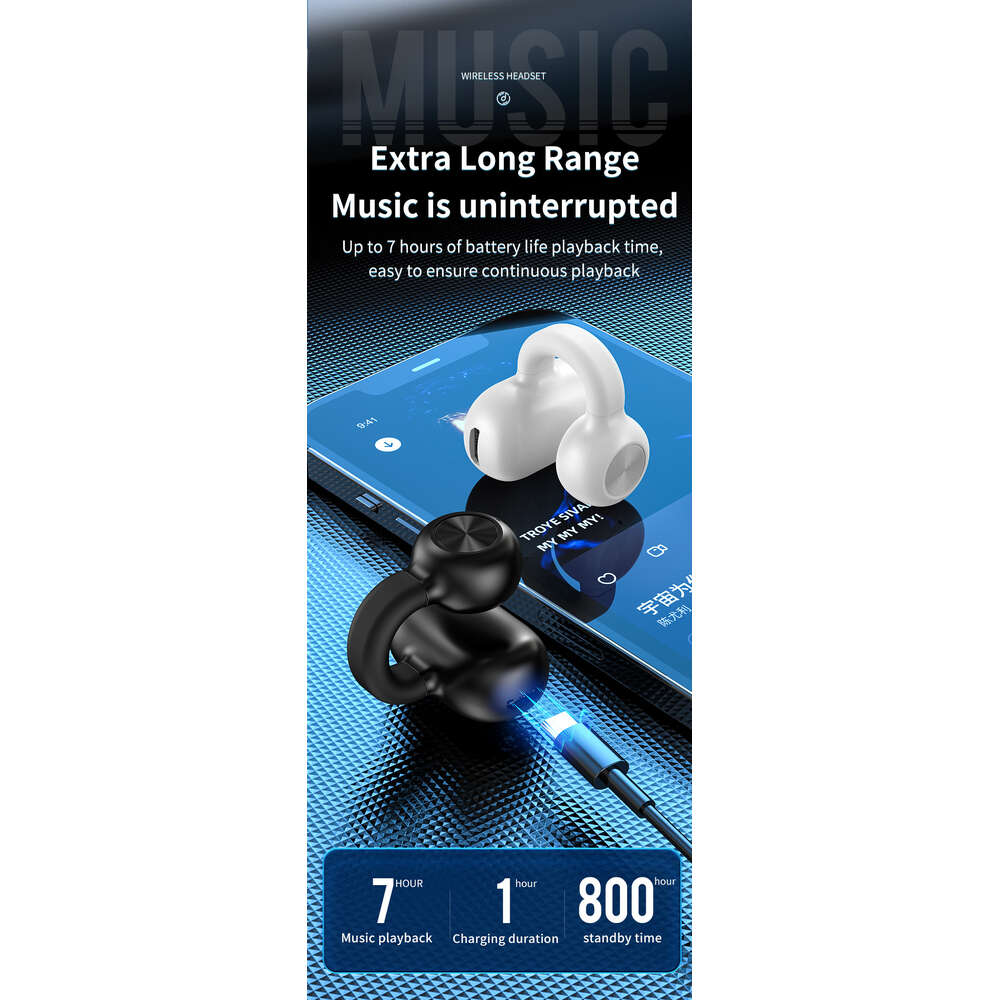 Nya Z28 Earclip Bluetooth Non i Open Ows Extern örhänge Single Ear Trådlösa hörlurar 5.3