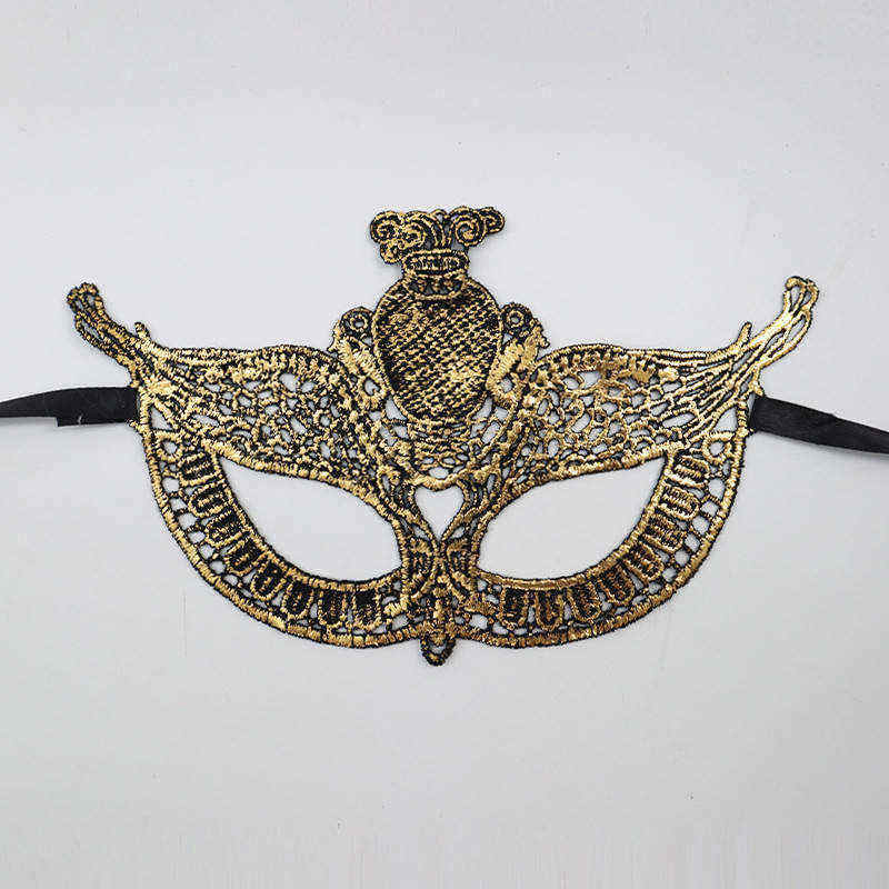 Or 12 Constellation Masquerade Masques en dentelle Demi-yeux Accessoires pour le visage Halloween Costumes vénitiens festifs Carnaval Reine Robe Danse Discothèque Mariage Bal d'anniversaire