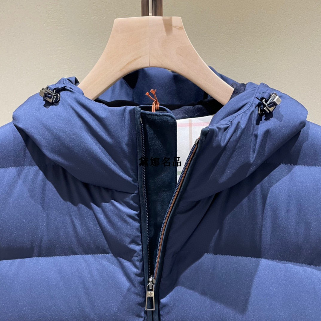 Gilet da uomo Autunno e Inverno loro Gilet in piumino con cappuccio in cashmere piana