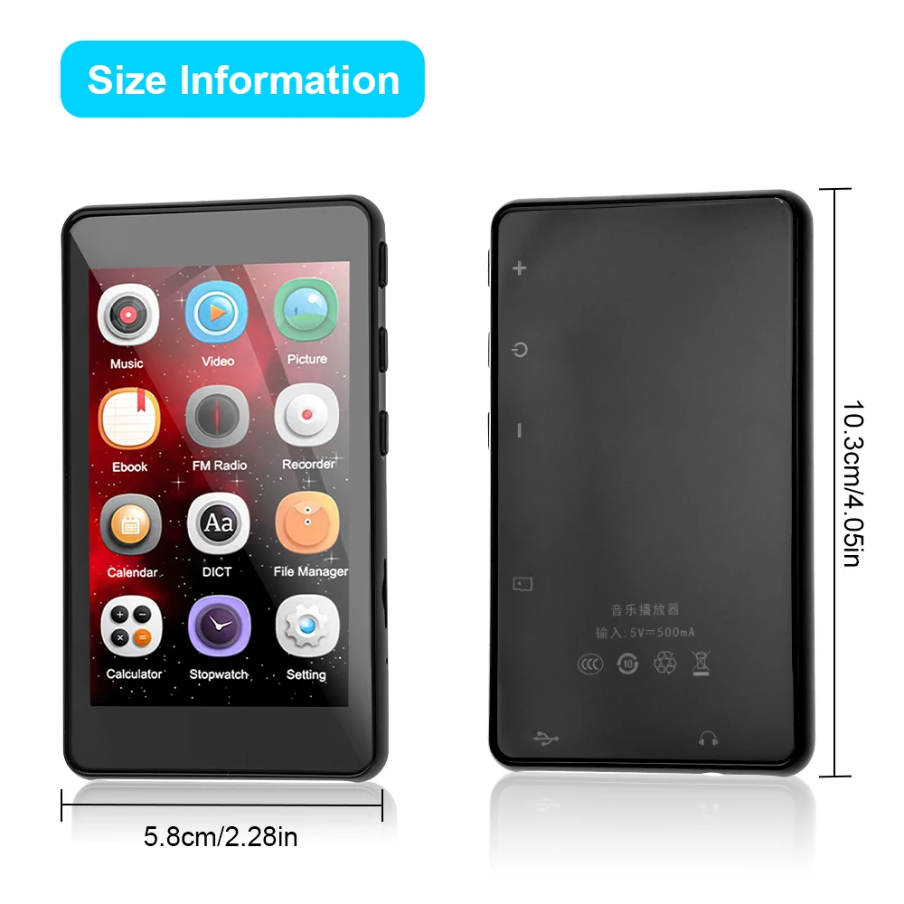 Players WiFi Android MP4 MP3 Player Bluetooth 4.0 