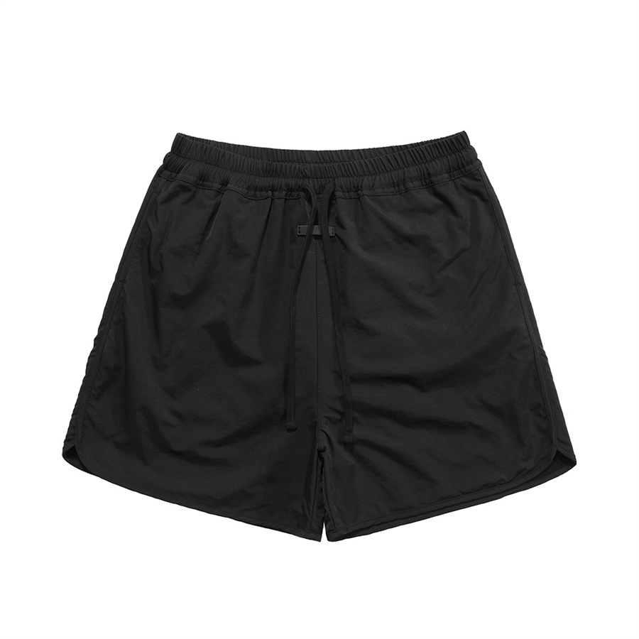 Herr designer shorts sommar mode märke nylon dragstring capris amerikansk high street retro mid midja tunna sport och fritidssemesterbyxor