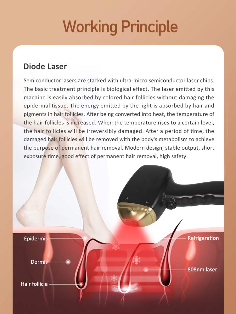 808 Máquina de remoção de pêlos a laser de diodo Depilação indolor Rejuvenescimento da pele Q-Switch Pico Laser Remove Tattoo Wash Sobrancelha Picosecond Black Doll Tratamento para salão