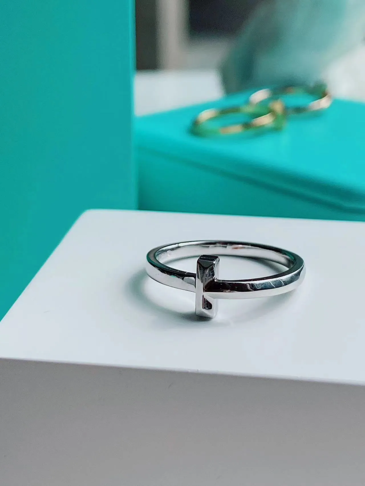 Высококачественное дизайнерское кольцо с бриллиантом для женщины с покрытием T1, серебро 925 пробы, розовое золото 18 карат, модный тонкий дизайн с бриллиантовой инкрустацией, классический ювелирный подарок