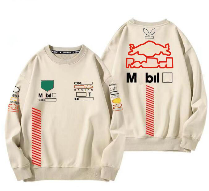 2024 Nya F1 Racing Crew Neck Sweaters Men's and Women's Long Sleeve Sweatshirts samma stil anpassade