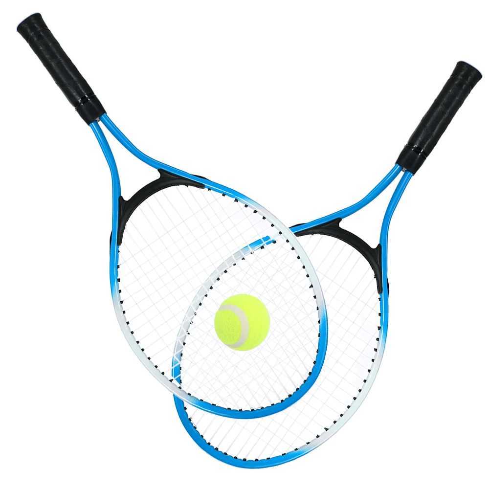 Tennis Rackets Kids Outdoor Sports Tennis Rackets Tennis String Racquets with 1 Tennis Ball and Cover Bag Iron Alloy OptionalL2402