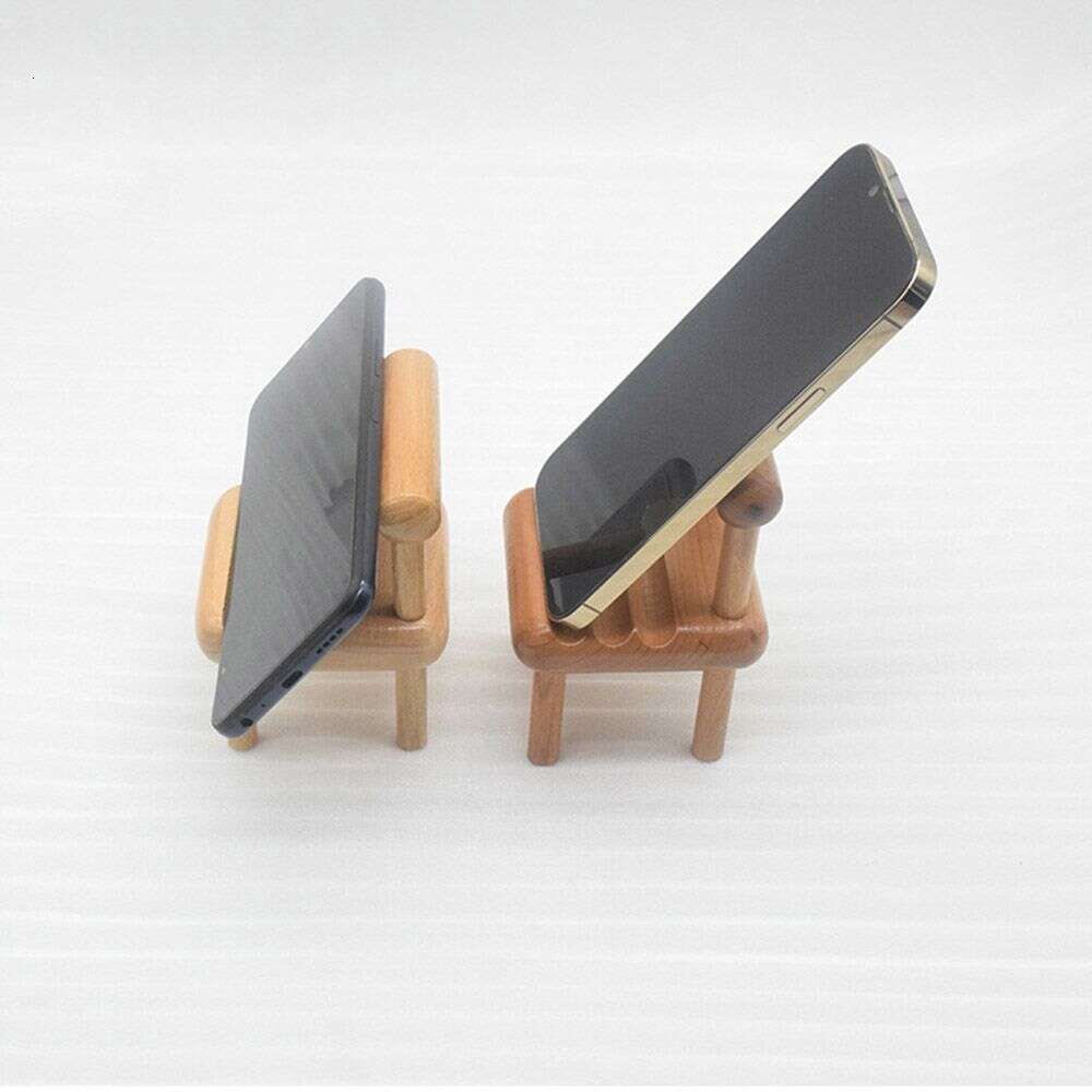 Communications Handmade Chair Style Holder, Universal Desktop Phone Stand, för 5 