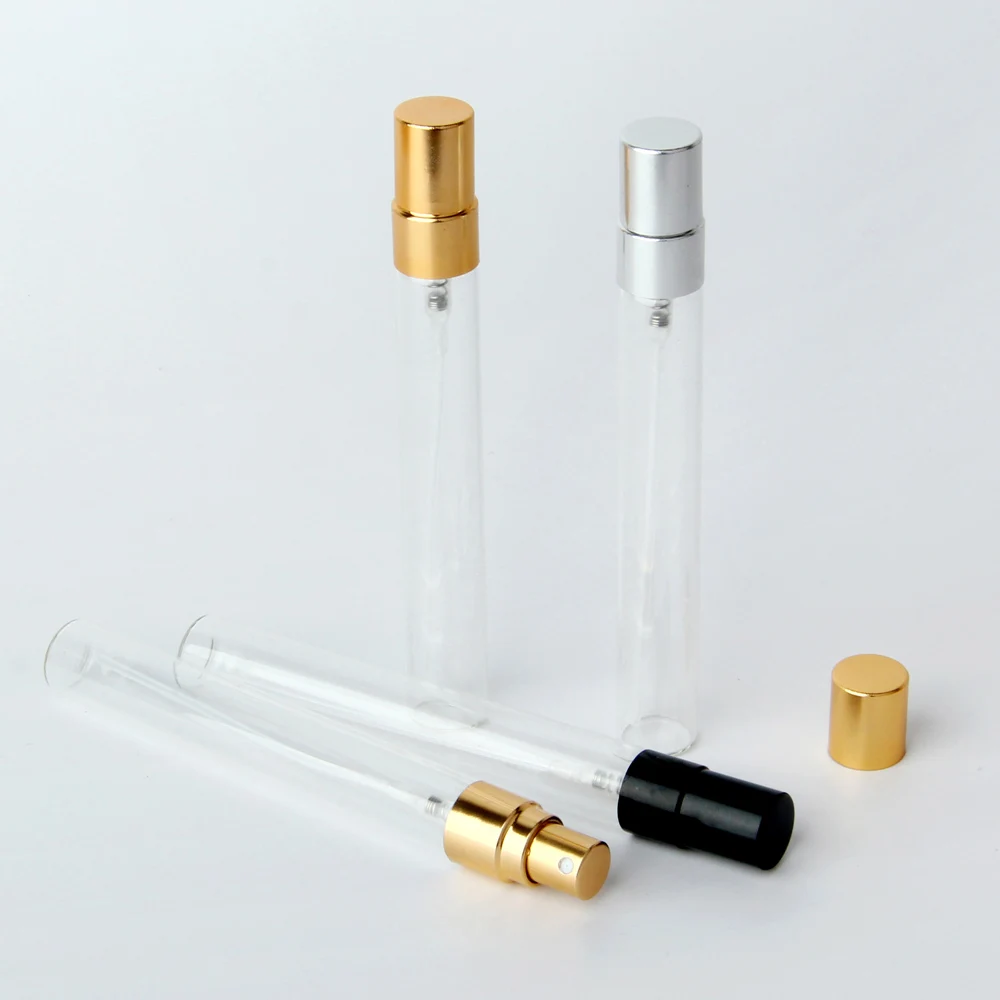 Şişe 10ml parfüm sprey şişe cam taşınabilir parfüme şişe doldurulabilir atomizer şişeler örnek konteyner seyahat şişesi