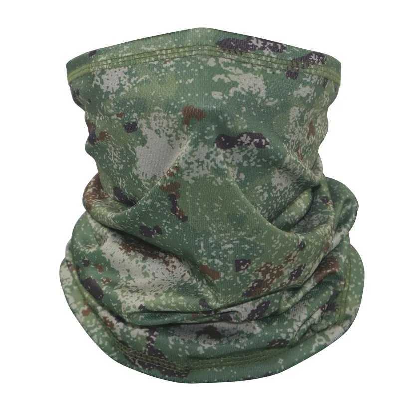 Tactische Kap Multicam Camo Tactisch Masker Halsbeenkap Cover Gezicht Bandana Zon Koel Militair Fietsen Jagen Wandelen Camping Tube Sjaal Mannen vrouwenL2402