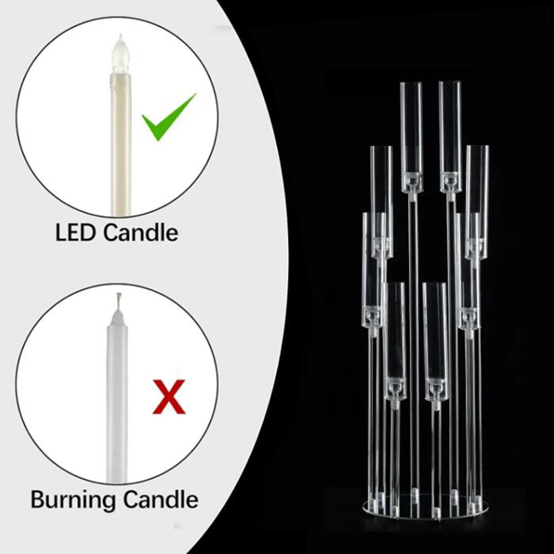 8 RAMIN CLARY Candlesticks Uchwyt 38,5 cala Wysoka arcylistyka świeca kandela