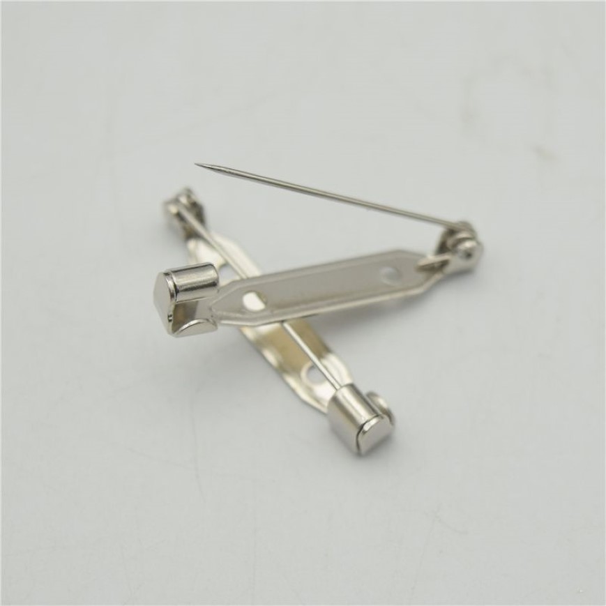 2 4cm High Quality Safety pins Brooch Base Back Bar Badge Holder Brooch Pins DIY Jewelry Finding2497