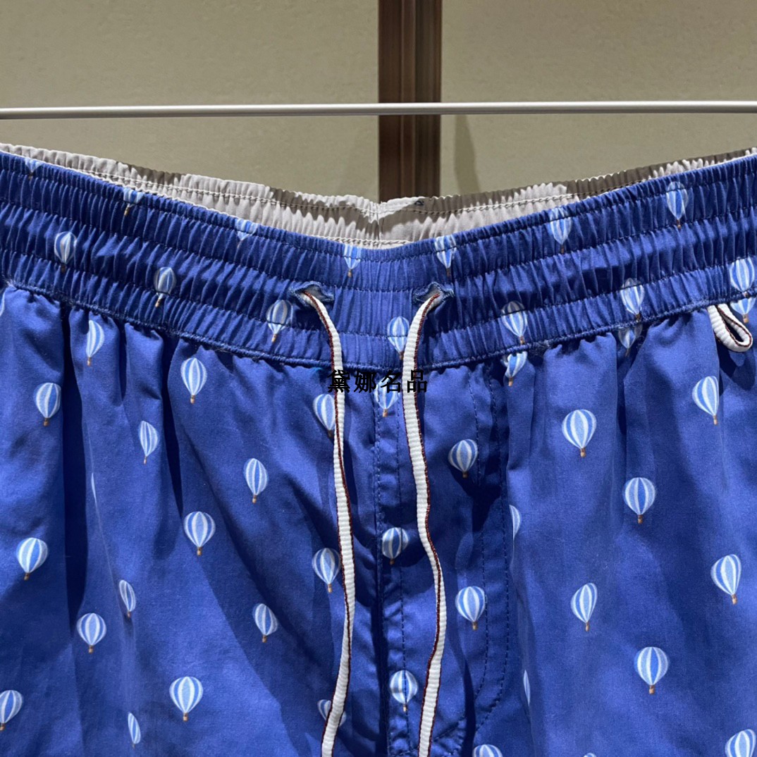 Projektanci mężczyźni szorty Loro polka kropka na plażowe spodnie Krótkie spodnie wygodne tkaniny szorty piana