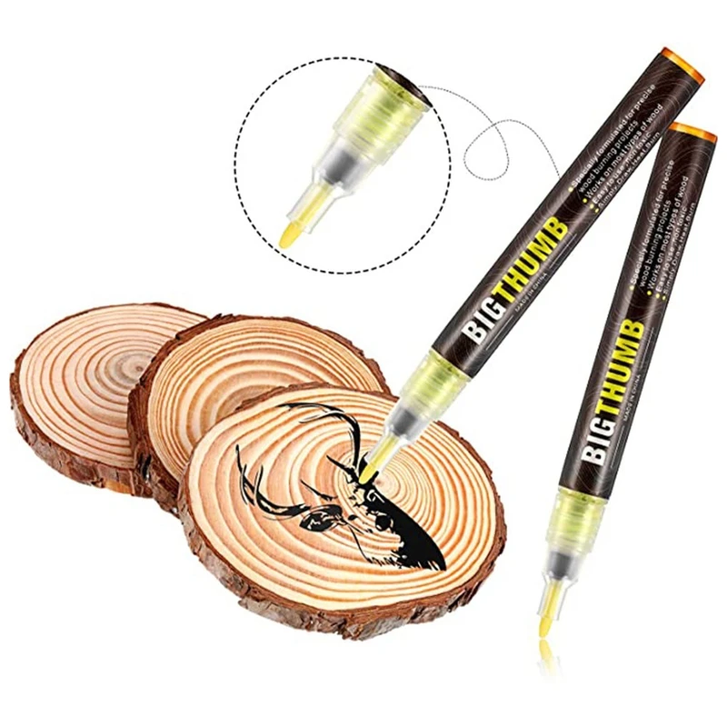 Marker Holz Brennen Stift Versengen Verbrannt Marker Brandmalerei Stifte für DIY Projekte Feine Spitze Werkzeug Au18 21 Dropshipping