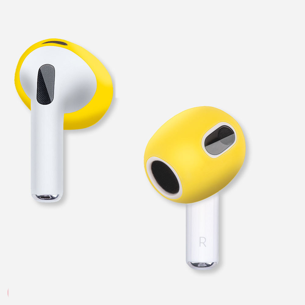 안티 스키드 운동 간단한 실리콘 보호 헤드폰 귀마개 표지 커버 이어폰 케이스 소프트 이어 모자 Apple Airpods 3 에어 포드 3 Airpod3 