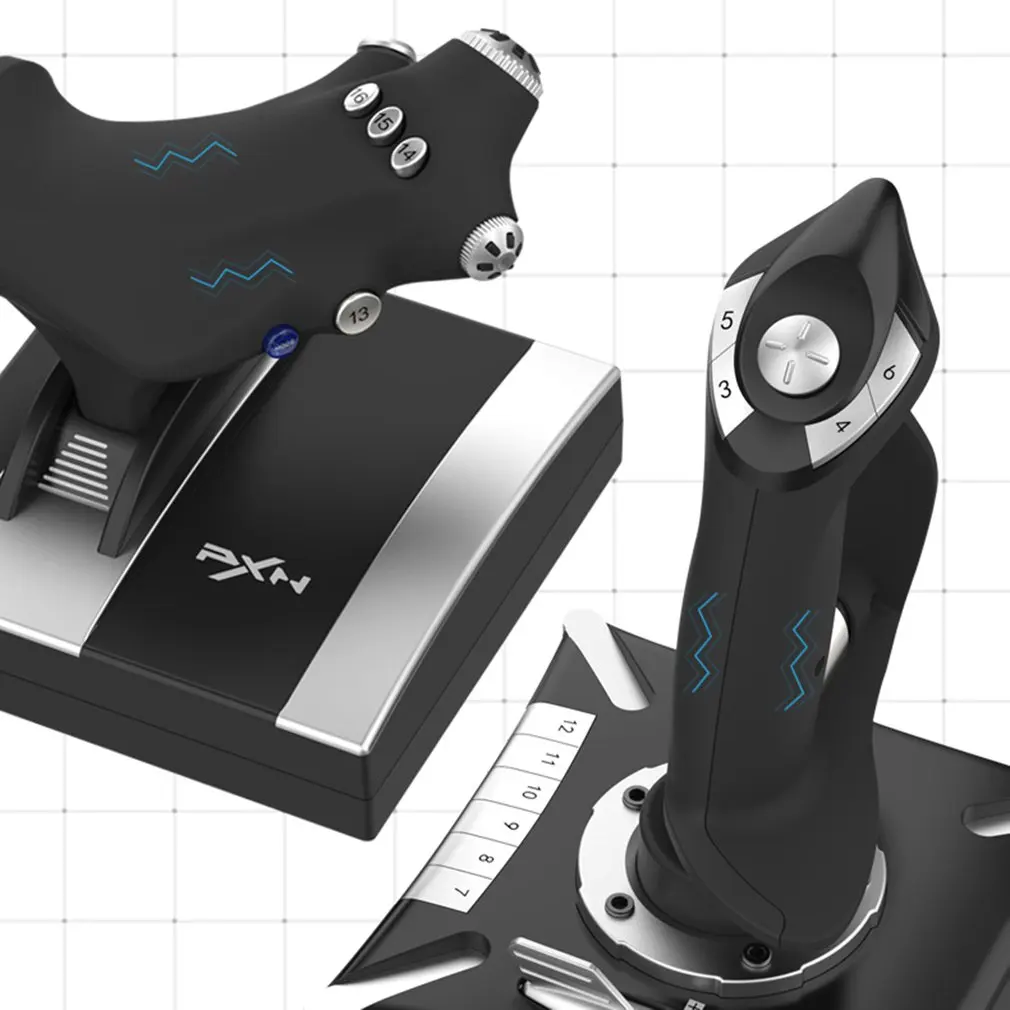 Аксессуары Flight Stick Джойстик Pxn2119pro Геймпад Игровой контроллер двойной вибрации для ПК/ps4/xbox для Microsoft Flight Simulator 2022