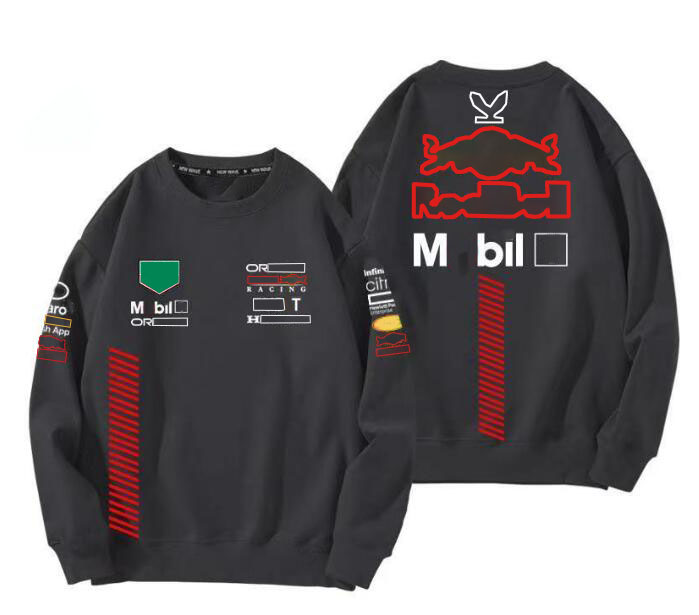 2024 Nya F1 Racing Crew Neck Sweaters Men's and Women's Long Sleeve Sweatshirts samma stil anpassade