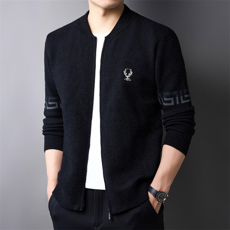 Men's Sweaters 2024 New Fall Winter Brand Luxury Fashion Knit Cashmere Cardigan Sweater Korean Style Mens Trendy Cardigans Jacket Men Clothes Size M-4XL