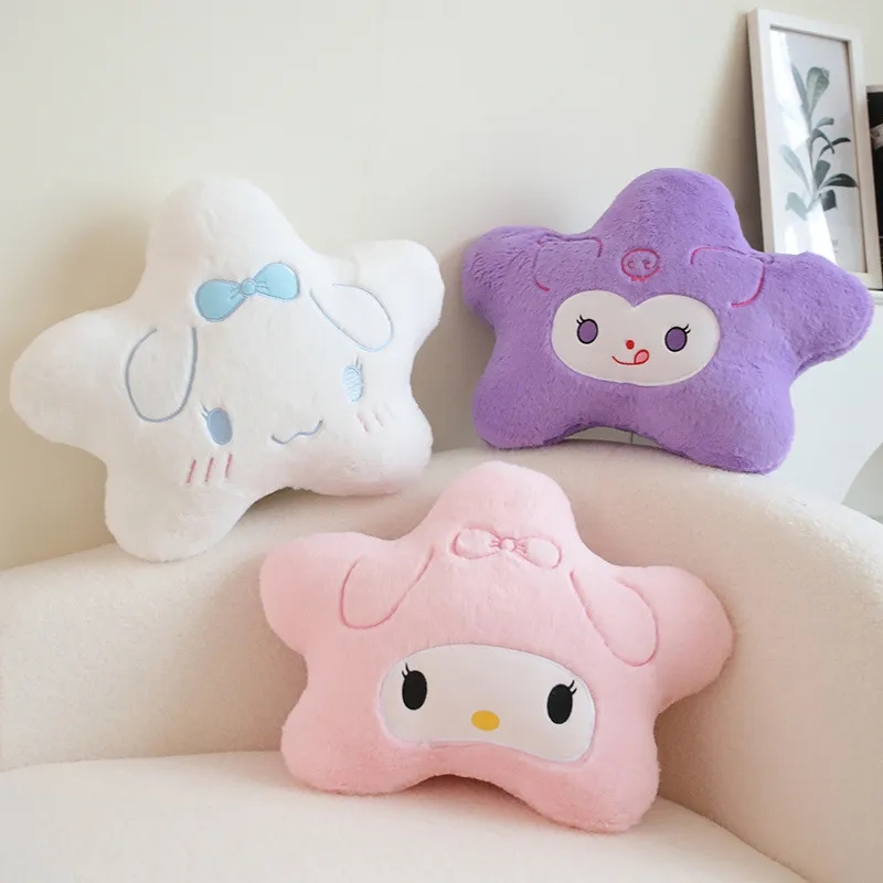 2024 Valentine's Day New Five pointed Star Pillow Super Cute Super Soft Girl Heart Doll Plush Toy as a Birthday Gift