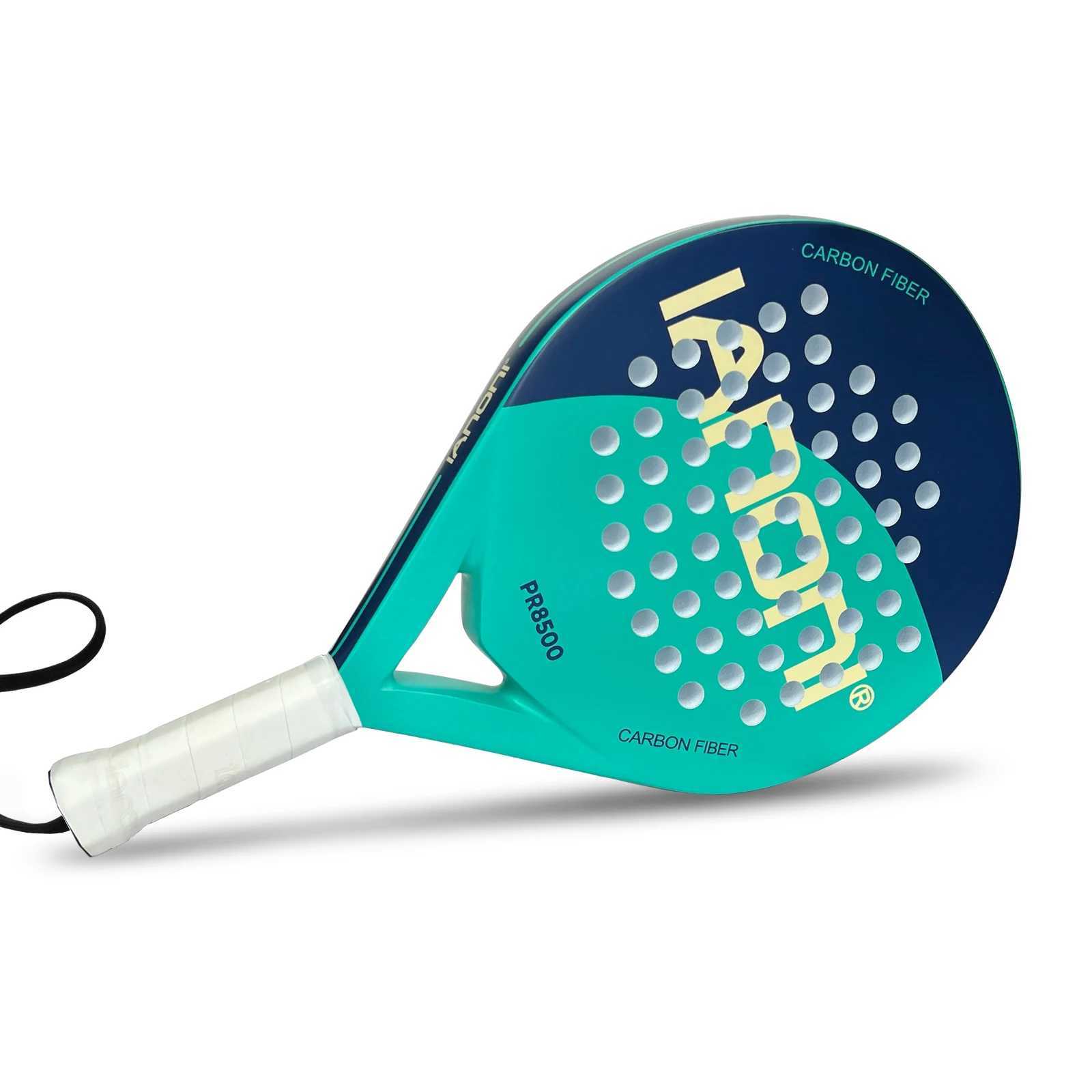 Raquettes de Tennis IANONI raquette de Padel Surface en Fiber de carbone avec noyau en mousse à mémoire de forme EVA raquettes de Tennis légères L2402