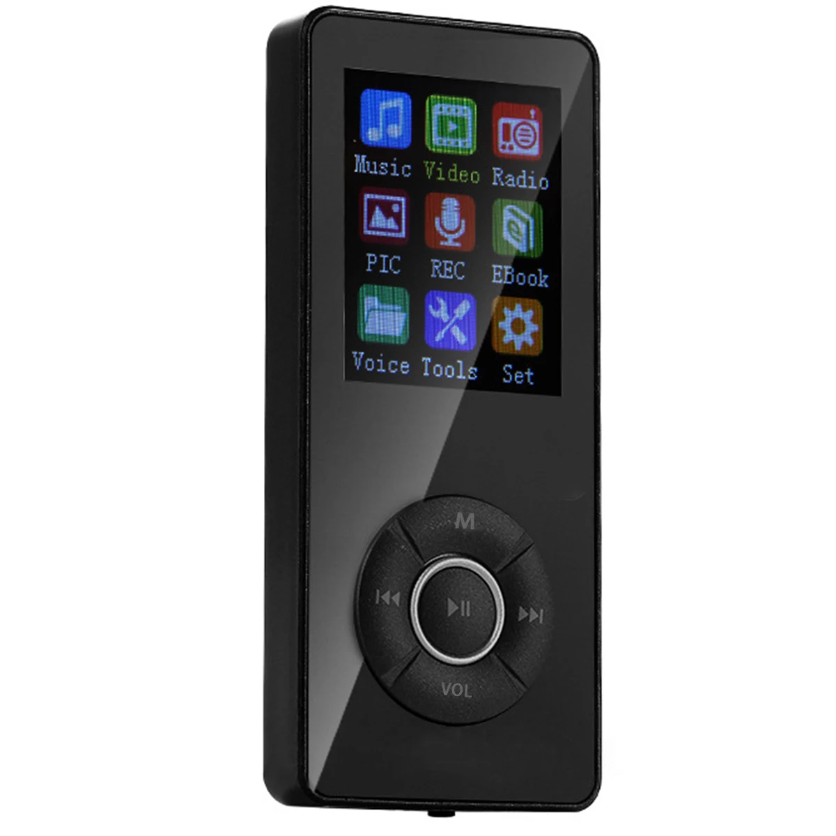 Lecteur 5 boutons 1.8 pouces lecteur MP3 Mini écran TFT lecteur multimédia de musique lecteur Audio vidéo Portable noir argent bleu