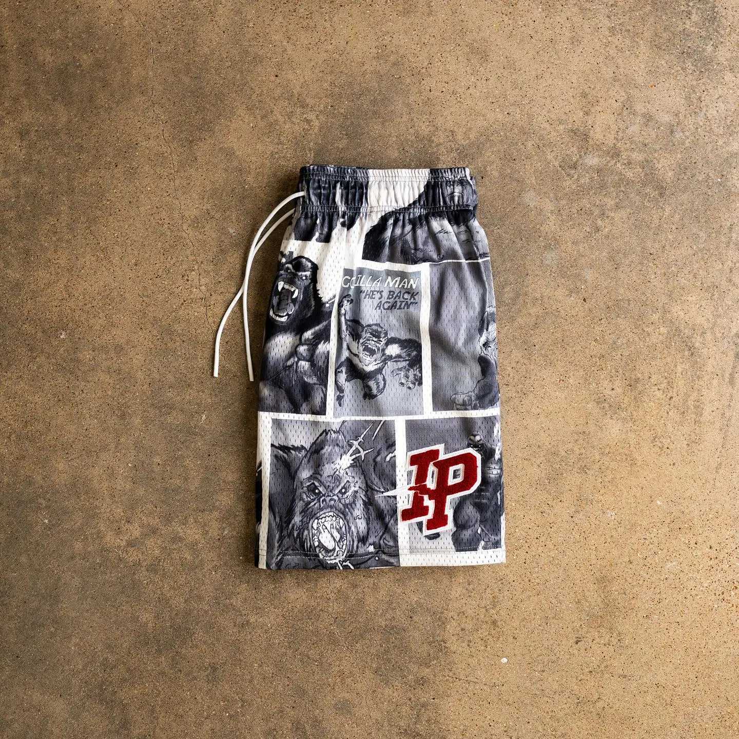 Мужские шорты Inaka Power Shorts Мужская эксклюзивная сумка Баскетбольная сетка для фитнеса Двухслойные шорты для фитнеса с вышивкой 1 J240228
