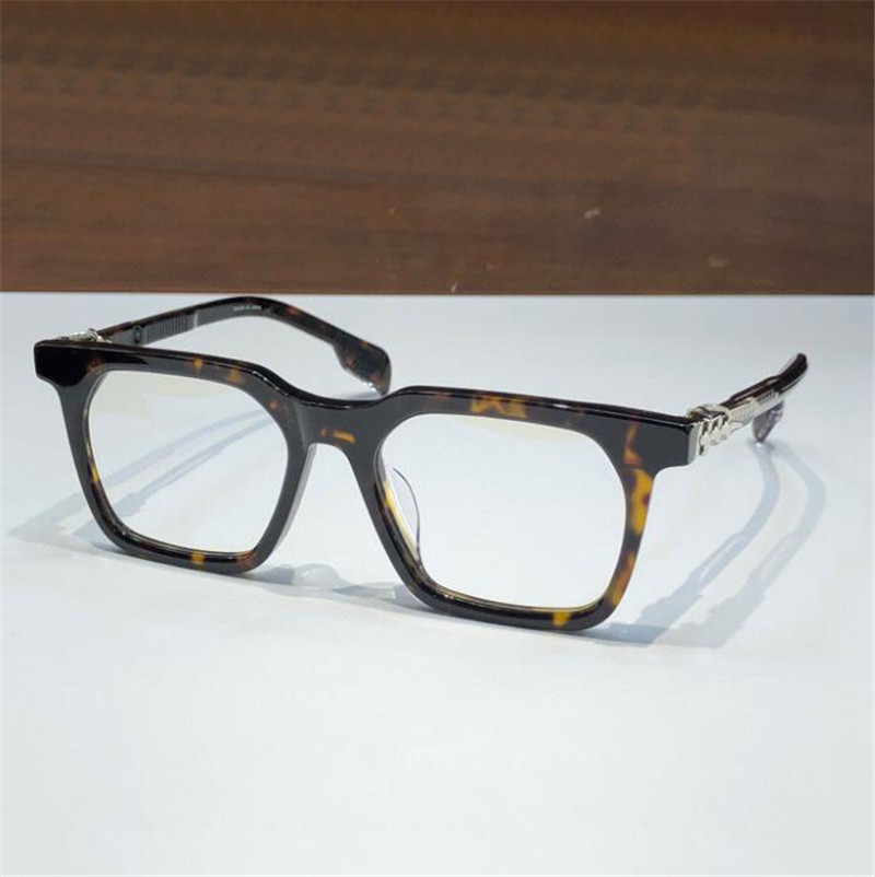 Ny modedesign Retro Square Optiska glasögon 8266 Acetatplankram Enkel och populär stil mångsidig form Transparent glasögon