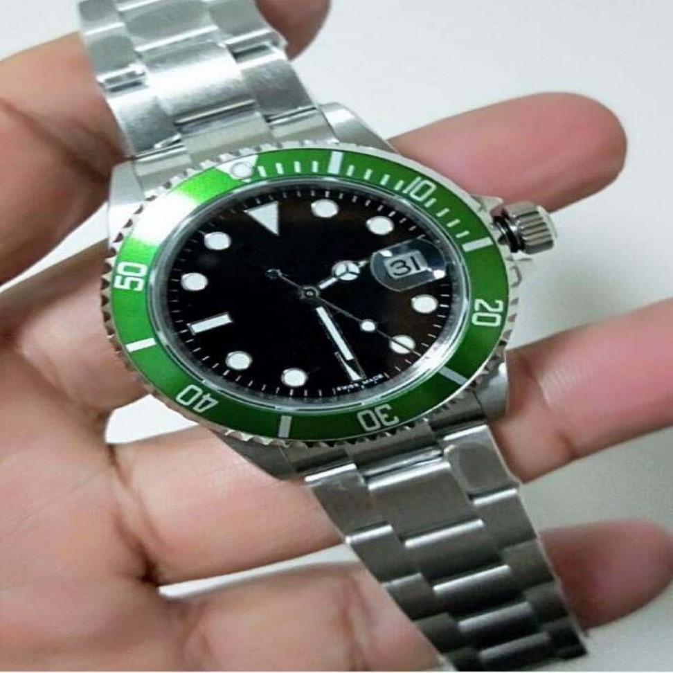 Multi estilo bpf versão vintage 116610 relógios de pulso masculinos data automática 40mm borda verde safira luminosa eta 2813 movimento au273b