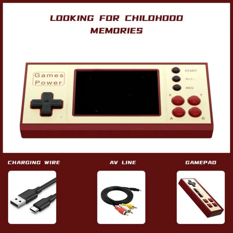 اللاعبون Gameboy Retro Video Game Console Portable Pocket Mini Minheld Game Game Game Gift for Kids Nostalgic Player مع 500 لعبة