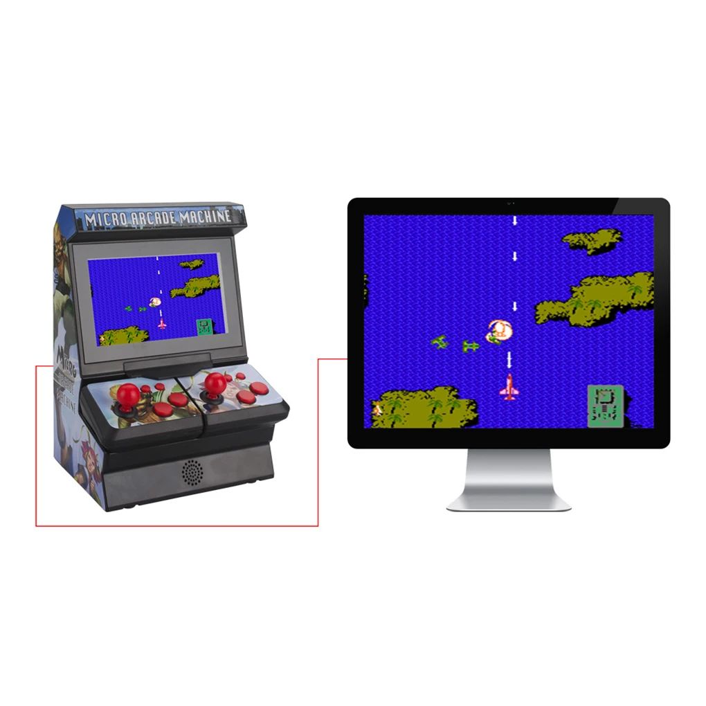 Gracze Mini retro klasyczny bezprzewodowy przenośnik Micro Arcade Console Buildin 300/400 w 1 gry retro arcade