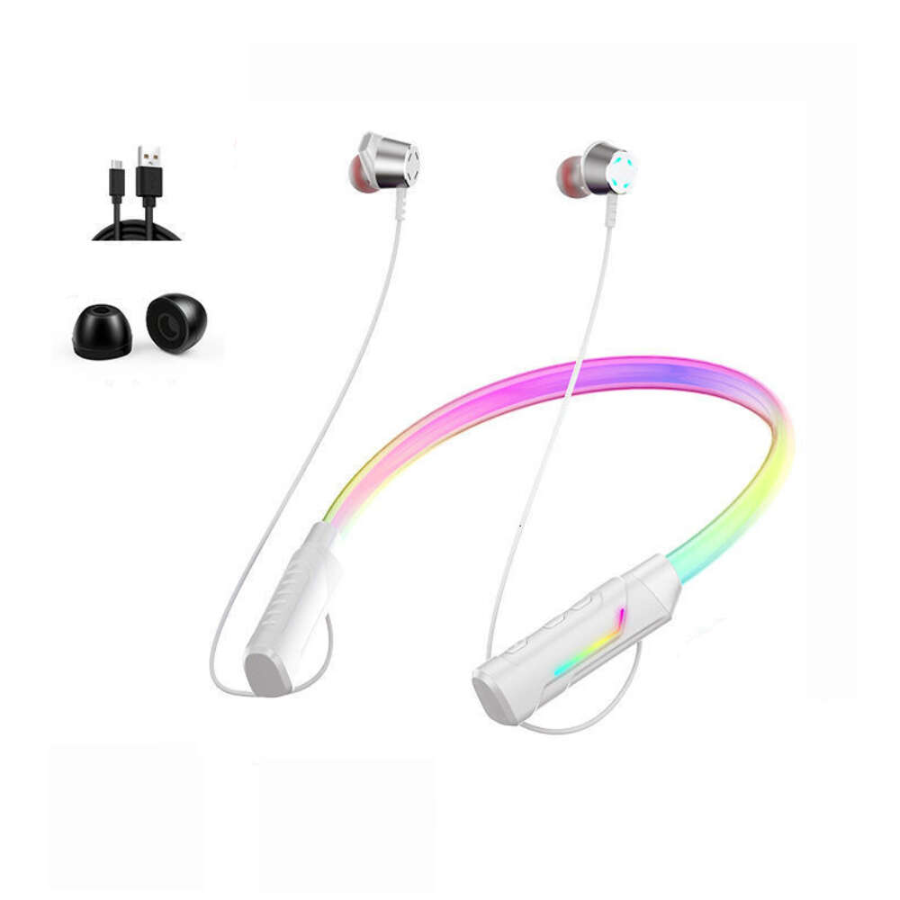 Communicatie Verlichting Bluetooth 5.0 Koptelefoon Hangende nekband Draadloze headset Intelligent bellen voor Apple Xiaomi Huawei Universal