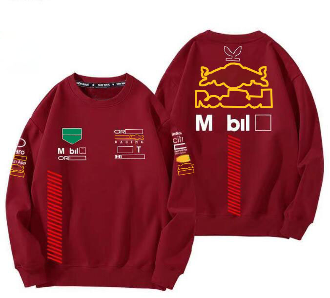 2024 YENİ F1 Racing Crew Boyun Sweaters Erkek ve Kadın Uzun Kollu Sweatshirtler Aynı Stil Özelleştirilmiş