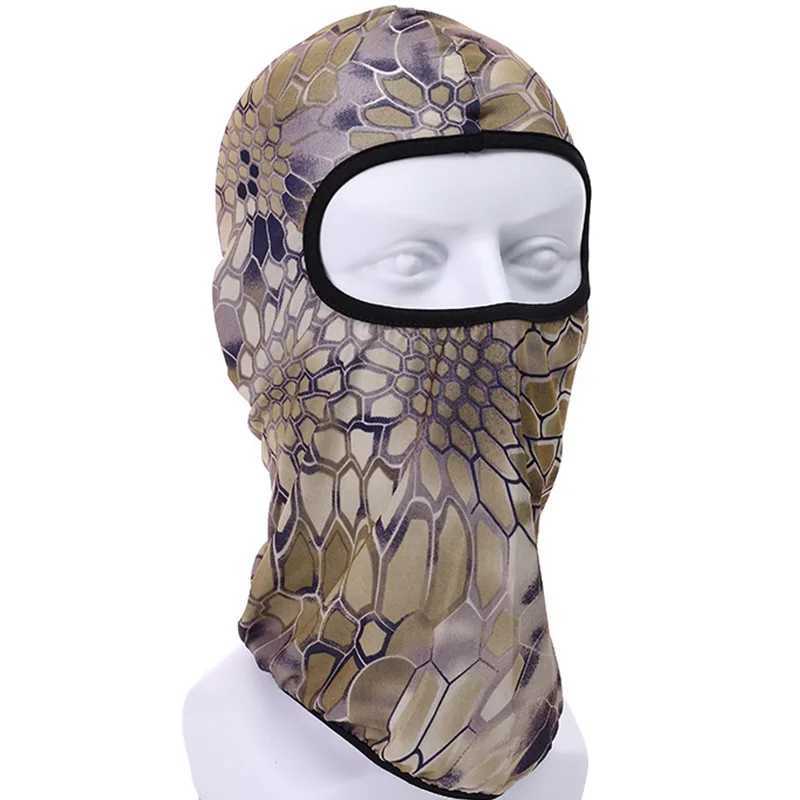 Tactical Hood Tactical Camouflage Balaclava Full Face Mask Wargame CP Military Hat Hunting Bicycle Cycling Army Multicam Bandana Neck GaiterL2402