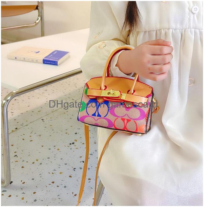 Girl Handbags Kids Fashion One Shoder Bags Children Cartoon pattern Accessories Bag