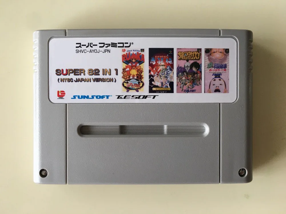 Erbjudanden 16bits spelkort 84 i 1 patron !! All japansk NTSC -version !!