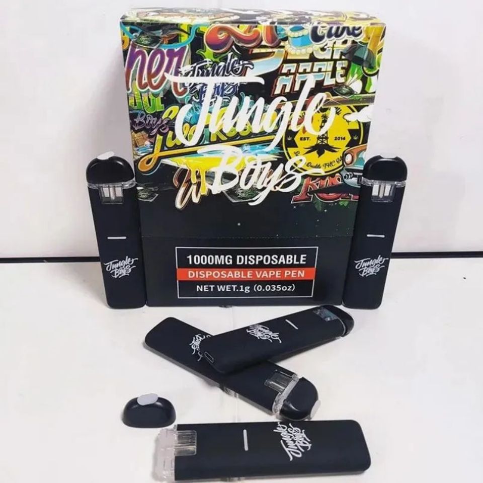 Best-seller Jungle Boy 1.0ml stylo vape jetable rechargeable E cigarettes 280mAh batterie vide stylos vaporisateur cartouche boîte emballage