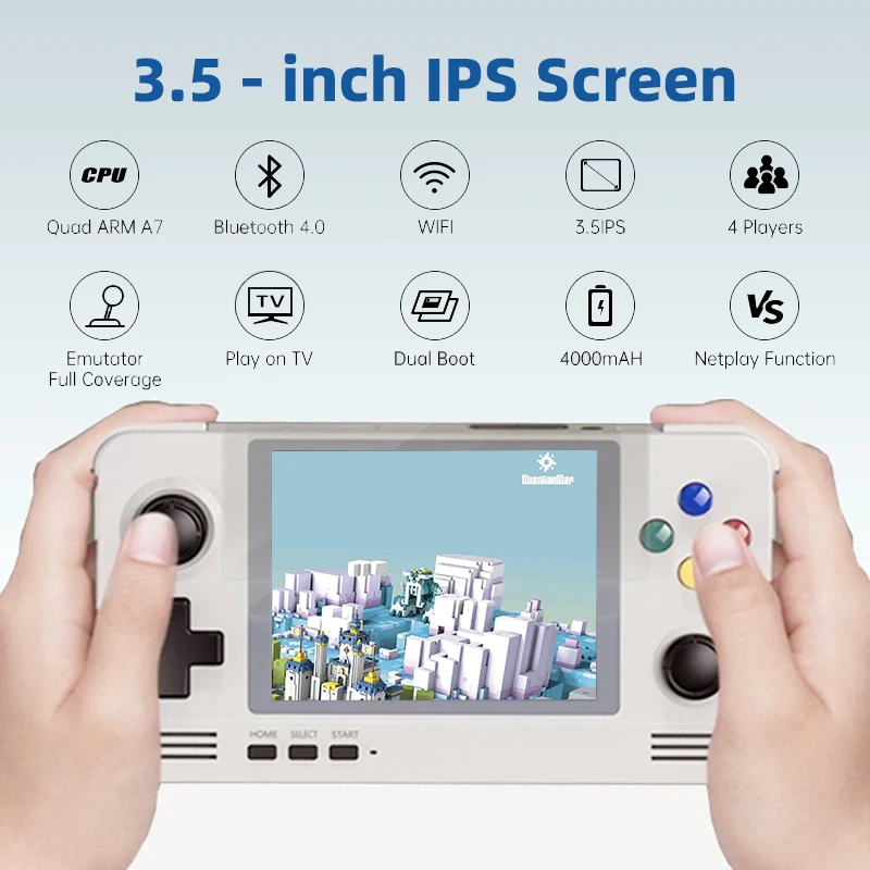 Joueurs 2022 Nouveau Retroid Pocket 2 3,5 pouces IPS Plein écran Rétro Joueurs de jeu portables Android Double système Switch Wifi Consoles de jeux