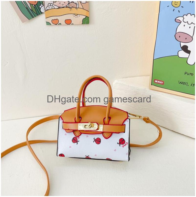 Girl Handbags Kids Fashion One Shoder Bags Children Cartoon pattern Accessories Bag