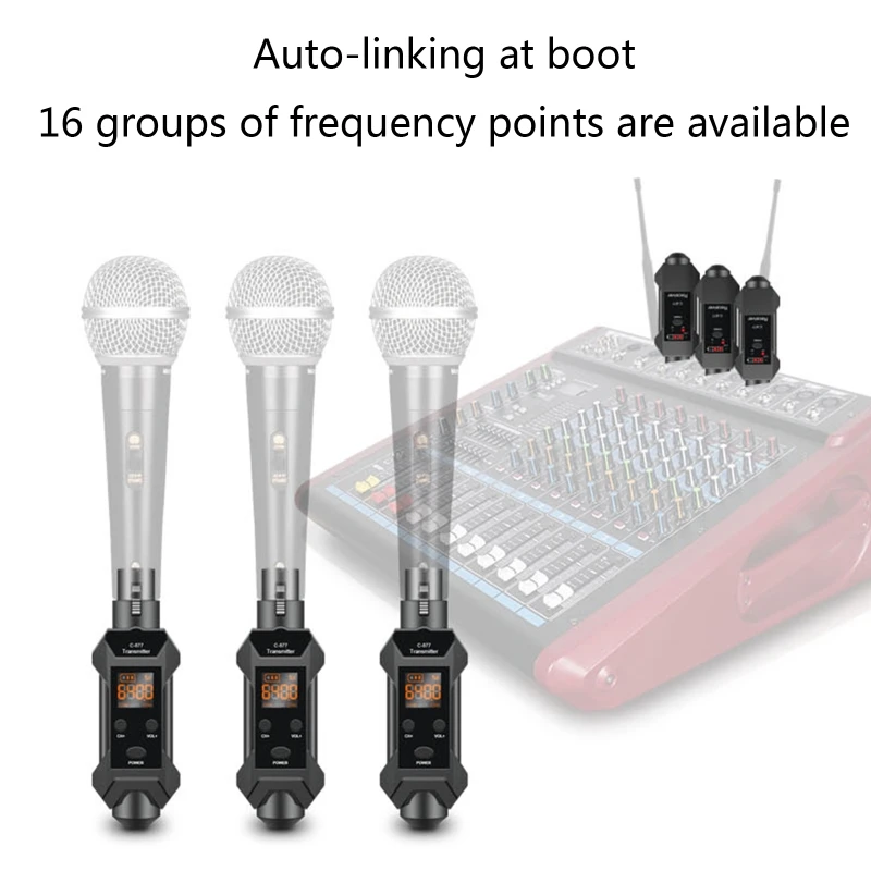 Accessoires Microphone Système sans fil stable Transmission sans fil fiable Moins LAG Moins de perte de signal Qualité de qualité