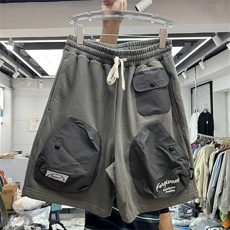 Men's Shorts Multi Pocket Shorts Men Women High Quality Heavy Fabric Shorts Panel Breeches J240228