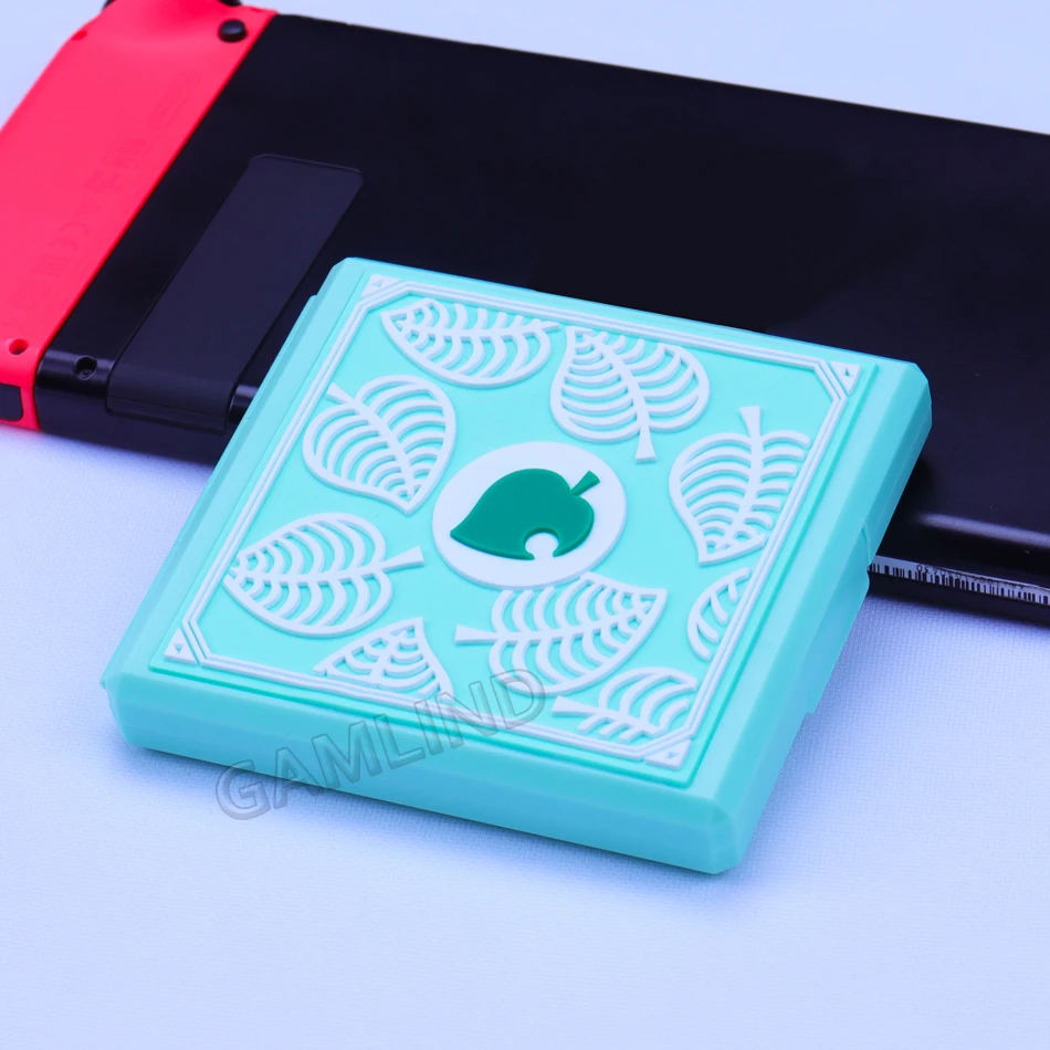 Custodie Nintendoswitch Custodia carte da gioco Anime Cartoon rosa carino Custodia cartucce di schede SD Animal Crossing Nintendo Switch/Lite